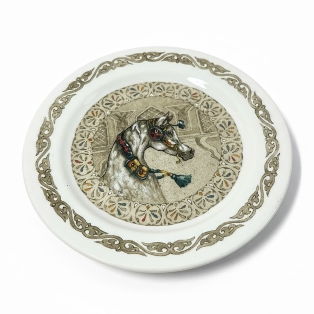 Gien France Chevaux du Vent Mini Plates Set of 2 5” Ceramic Made in France